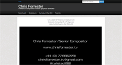 Desktop Screenshot of chrisforrester.tv