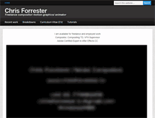 Tablet Screenshot of chrisforrester.tv